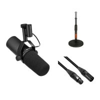 Shure SM7B Micrófono Vocal Cardioide con Soporte de Mesa Telescópico y Cable XLR