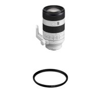 Sony FE 70-200mm f/4 Macro G OSS II Lente Telefoto Zoom con Filtro UV de 72mm