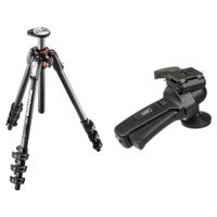 Manfrotto Trípode de Carbono MT190CXPRO4 con Cabezal de Bola 322RC2 y Sistema de Liberaci