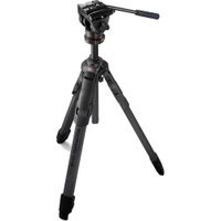 Manfrotto Tripode Híbrido de Carbono ONE con Cabezal Fluido 500X - Capacidad de Carga 11