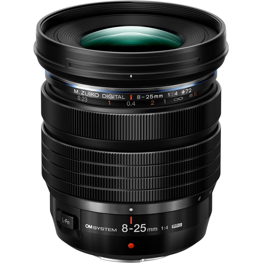 OM SYSTEM M.Zuiko Digital ED 8-25mm f/4 PRO - Lente Zoom Ultra Gran Angular para Micro Cua