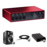 Focusrite Scarlett 18i16 4th Generation Interfaz de Audio/MIDI con Monitores de Estudio Ac