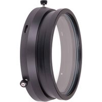Ikelite DL 5"" Flat Port - Puerto plano de vidrio óptico, 5"" de diámetro, compatible con