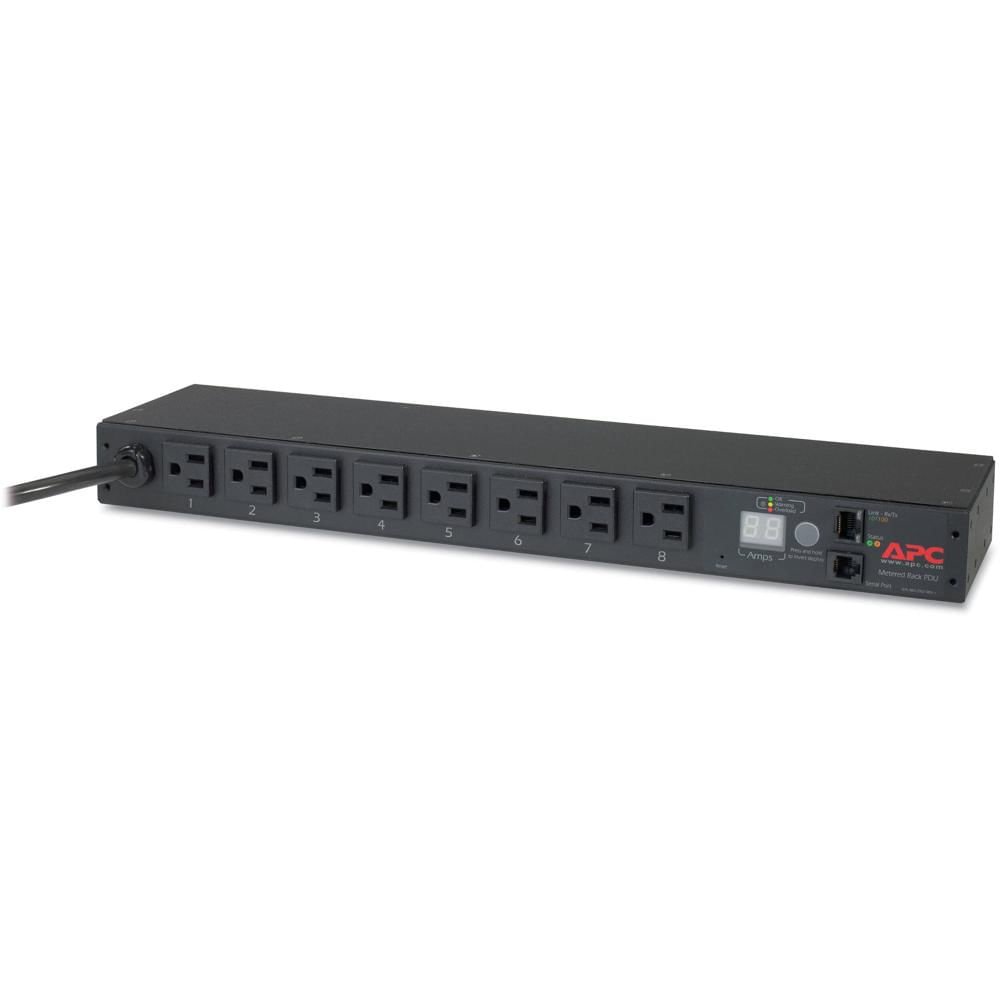 APC Rack PDU AP7800B 8 Salidas NEMA 5-15R, 1 RU, 1440VA, 15A, 100/120V, Monitoreo Remoto