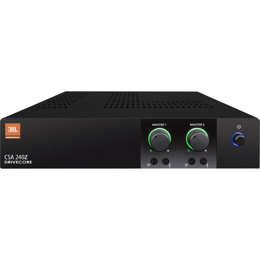 JBL Amplificador de Audio CSA 240Z - 2 Canales de 40W, Soporte 70V y 100V, Diseño Compact