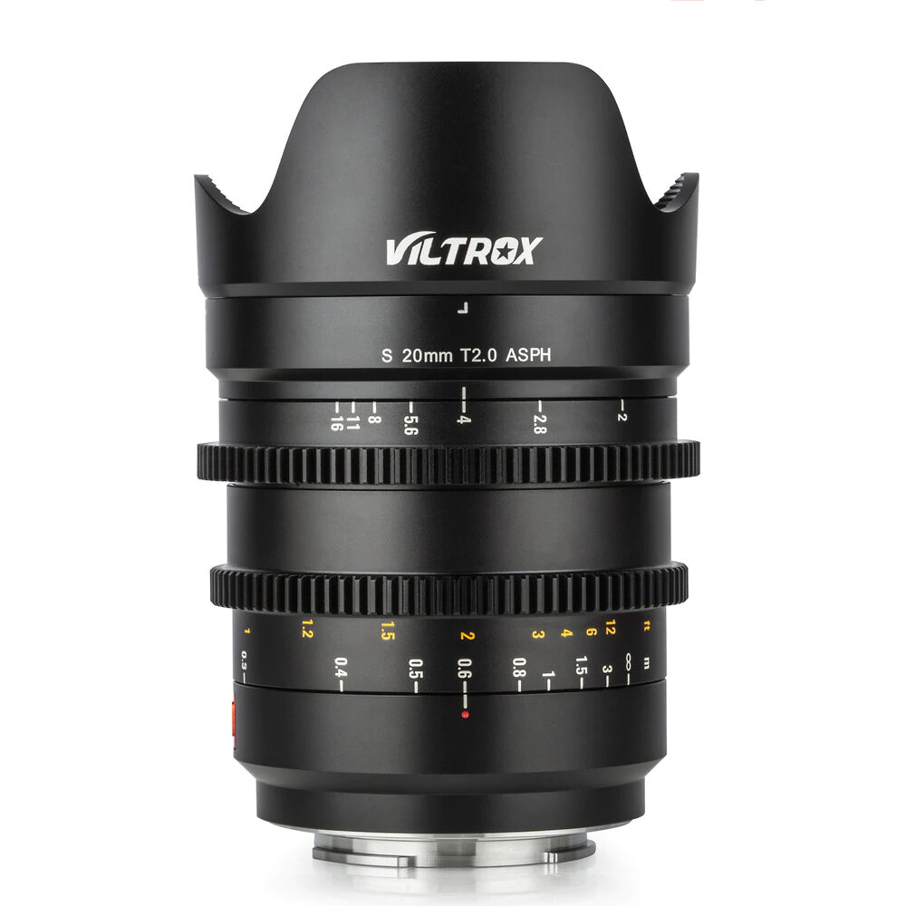 Viltrox S 20mm T2.0 Cine Lens - Lente Cine Ultra Gran Angular para Cámaras Sin Espejo Son