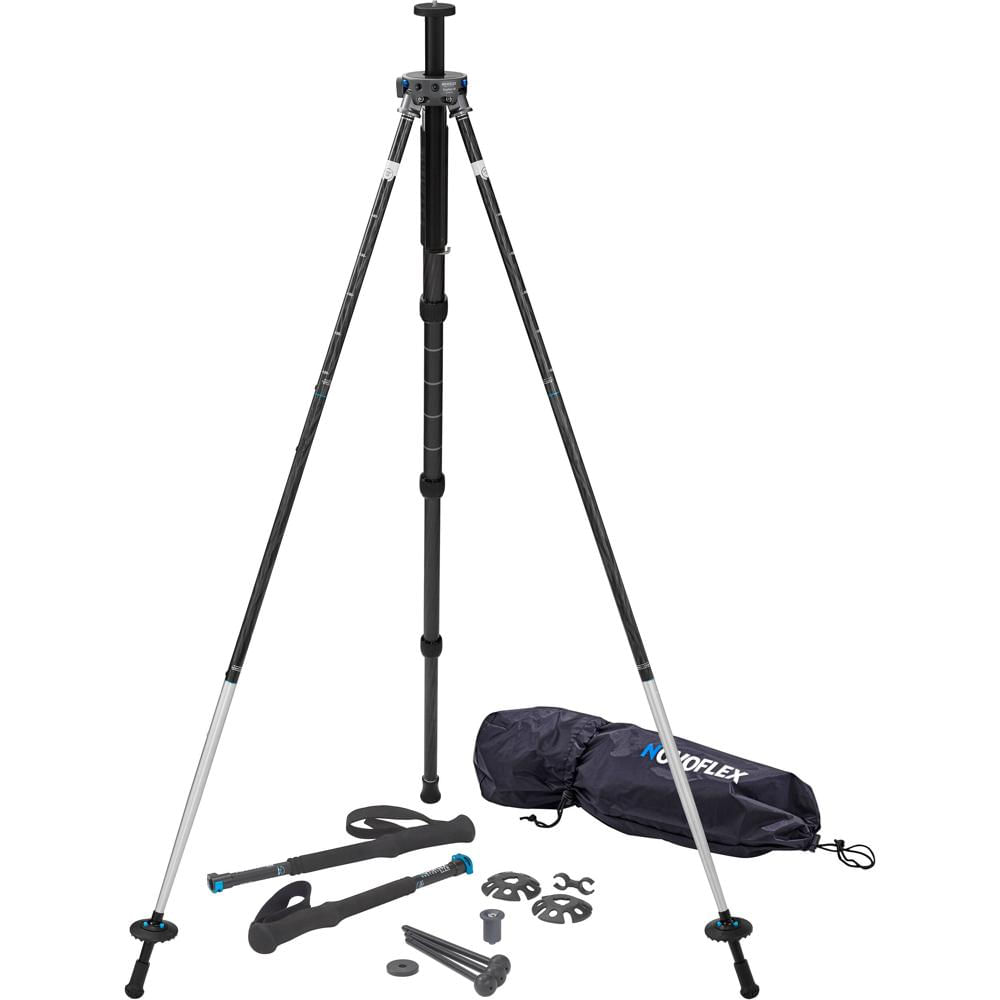 Novoflex Tripode TRIOMWALK-III Carbon Fiber 4 Secciones 55.1"" Altura Máxima 13 lb Capacid