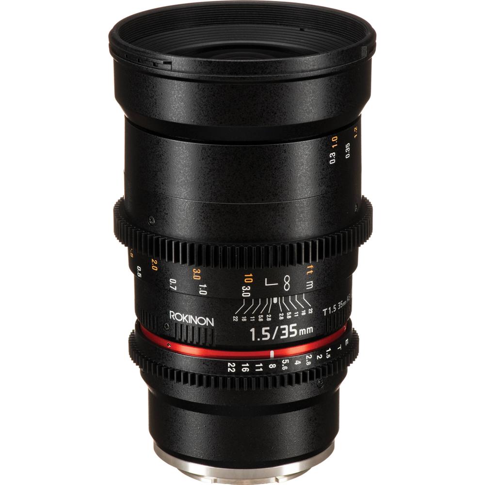 Rokinon 35mm T1.5 Cine DS Lens Sony E-Mount - Lente Cine con Recubrimiento Multi-Capa, Enf