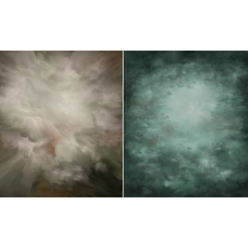 Click Props Backdrops Mist & Forest 8 x 9.5' Fondo de Fotografía de Vinilo Mottled Blue/B