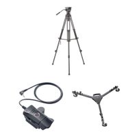 Libec Kit de Trípode, Cabezal TH-X, Dolly DL-2RB y Controlador LANC ZFC-L para Cámaras S