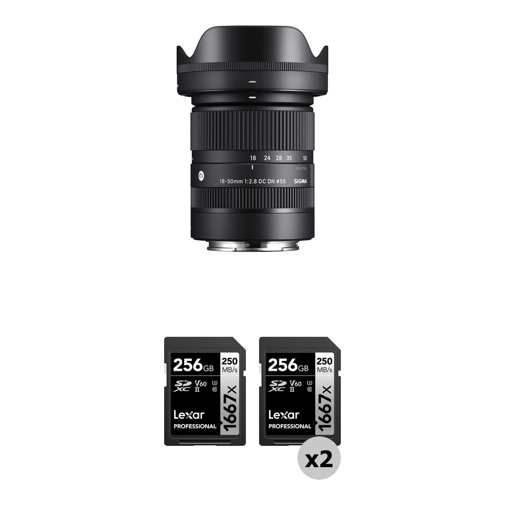 Sigma 18-50mm f/2.8 DC DN Contemporary Lens para Sony E - Apertura f/2.8, Distancia Mínim