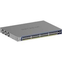 NETGEAR Switch Gestionado GS752TXPv3 48 Puertos Gigabit PoE+ con 4 SFP+ y 380W de Potencia