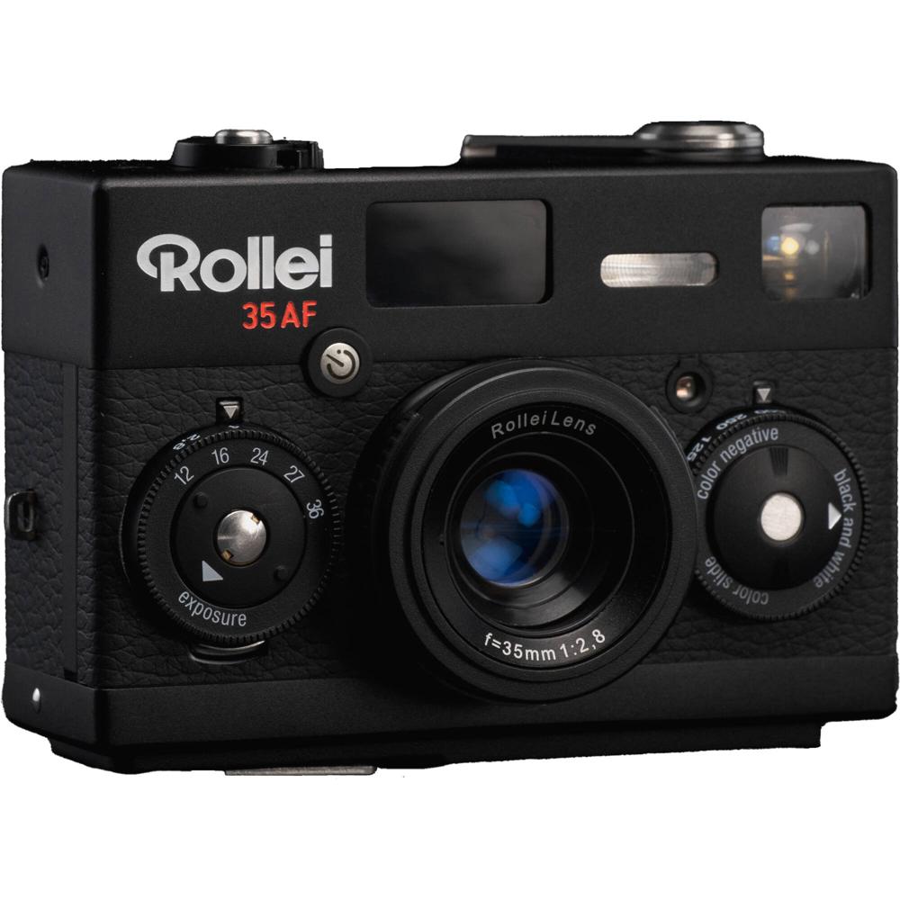 Rollei Cámara 35AF Negra - 35mm f/2.8, Autofocus, Flash Integrado, Auto y Manual