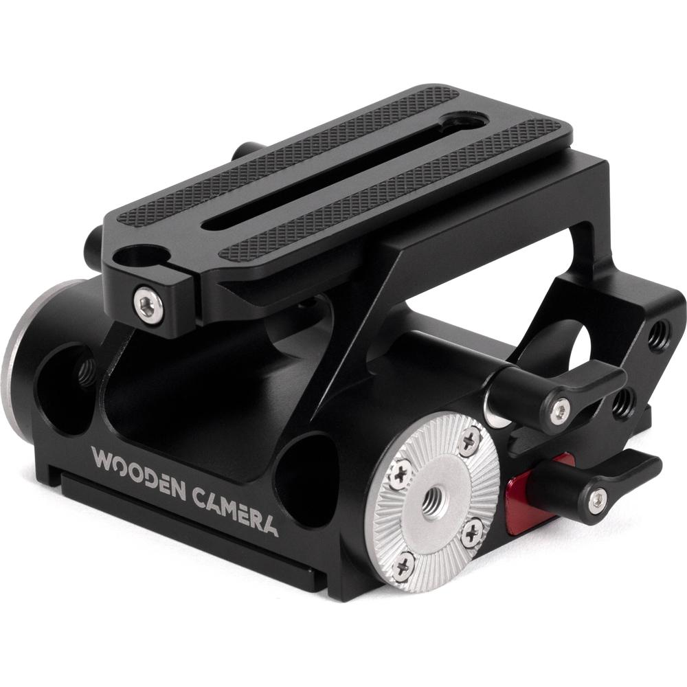 Wooden Camera Baseplate 15mm LWS para RED KOMODO con Soporte de Adaptador de Lente y Roset