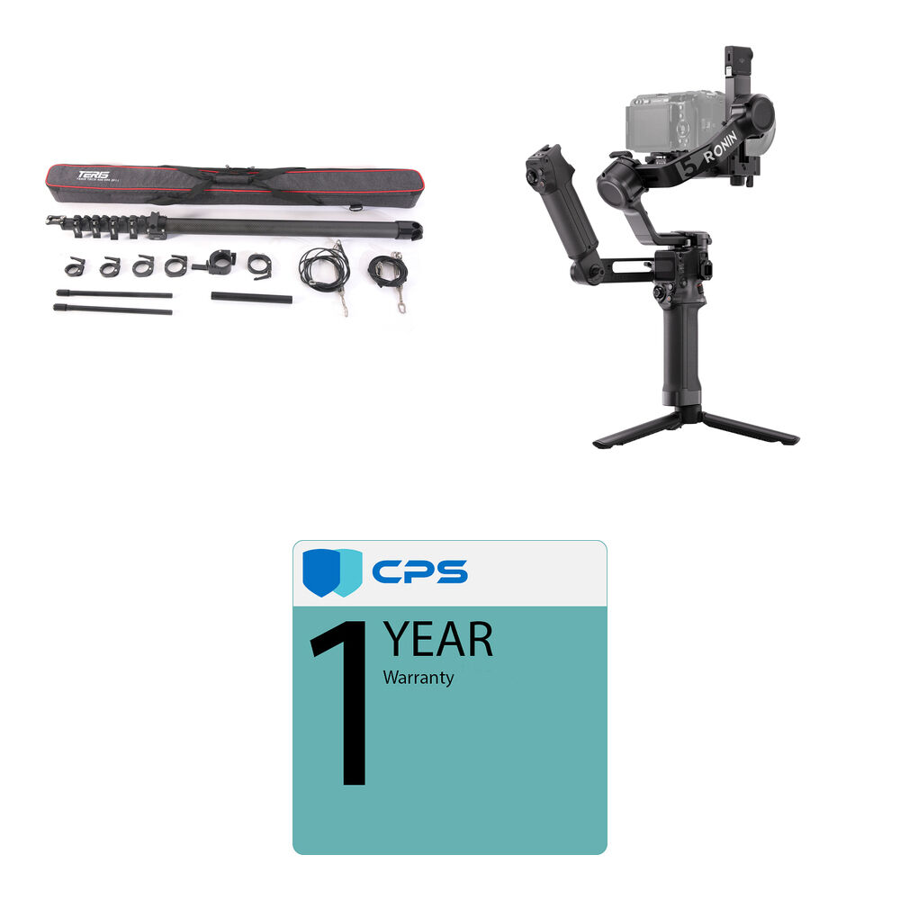 Teris JQ50-III Mini Jib de Carbono con Estabilizador Gimbal DJI RS 5 y Módulo de Seguimie