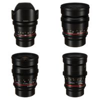 Rokinon Kit de Lentes Cine DS Gran Angular para APS-C (Micro Cuatro Tercios) - 10, 16, 24