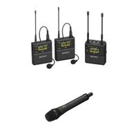 Sony UWP-D27 Sistema de Micrófono Inalámbrico de Mano para Cámara con 2 Transmisores y