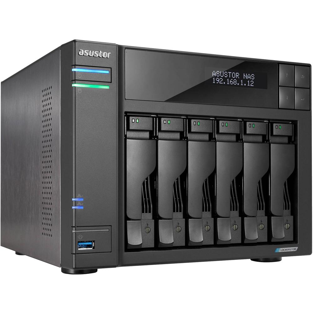 Asustor Lockerstor 6 Gen2 NAS 6-Bay con 4 x M.2 NVMe, 2.0 GHz Intel Celeron N5105, 8GB RAM