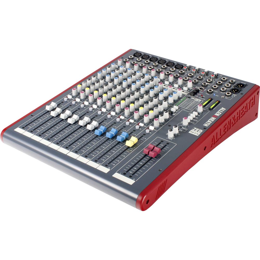 Allen & Heath ZED-12FX Mezclador USB de 12 Canales con Efectos, 6 Entradas Mic/Line, Proce