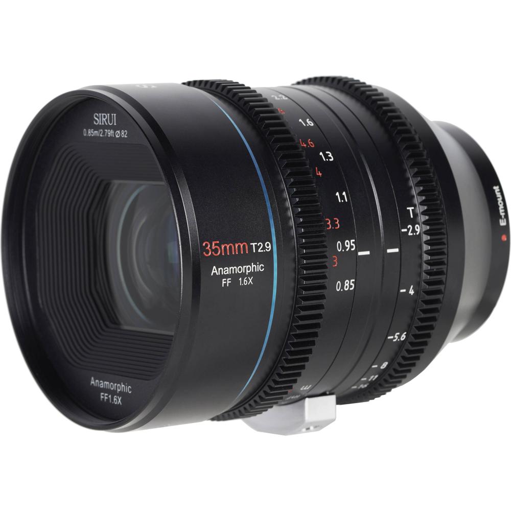 Sirui 35mm T2.9 Anamorphic Lens para Canon RF - Diseño Anamórfico 1.6x, Bokeh Ovalado, E