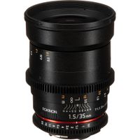 Rokinon 35mm T1.5 Cine DS Lente para Montura Nikon F - Lente Asférica Híbrida, Escalas d