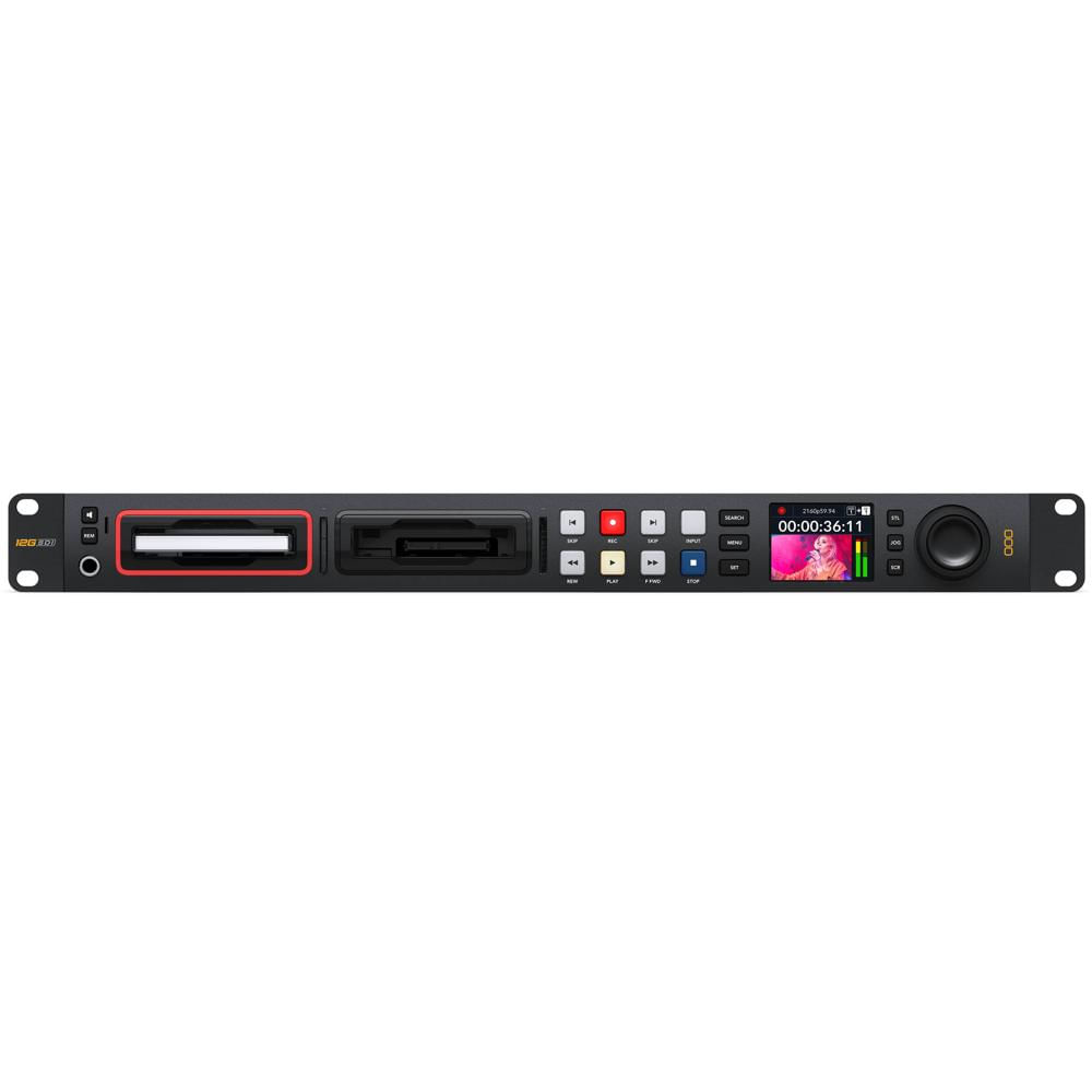 Blackmagic Design HyperDeck Studio 4K Pro - Grabador de Video 1 RU con 12G-SDI, 2 SSD y 2