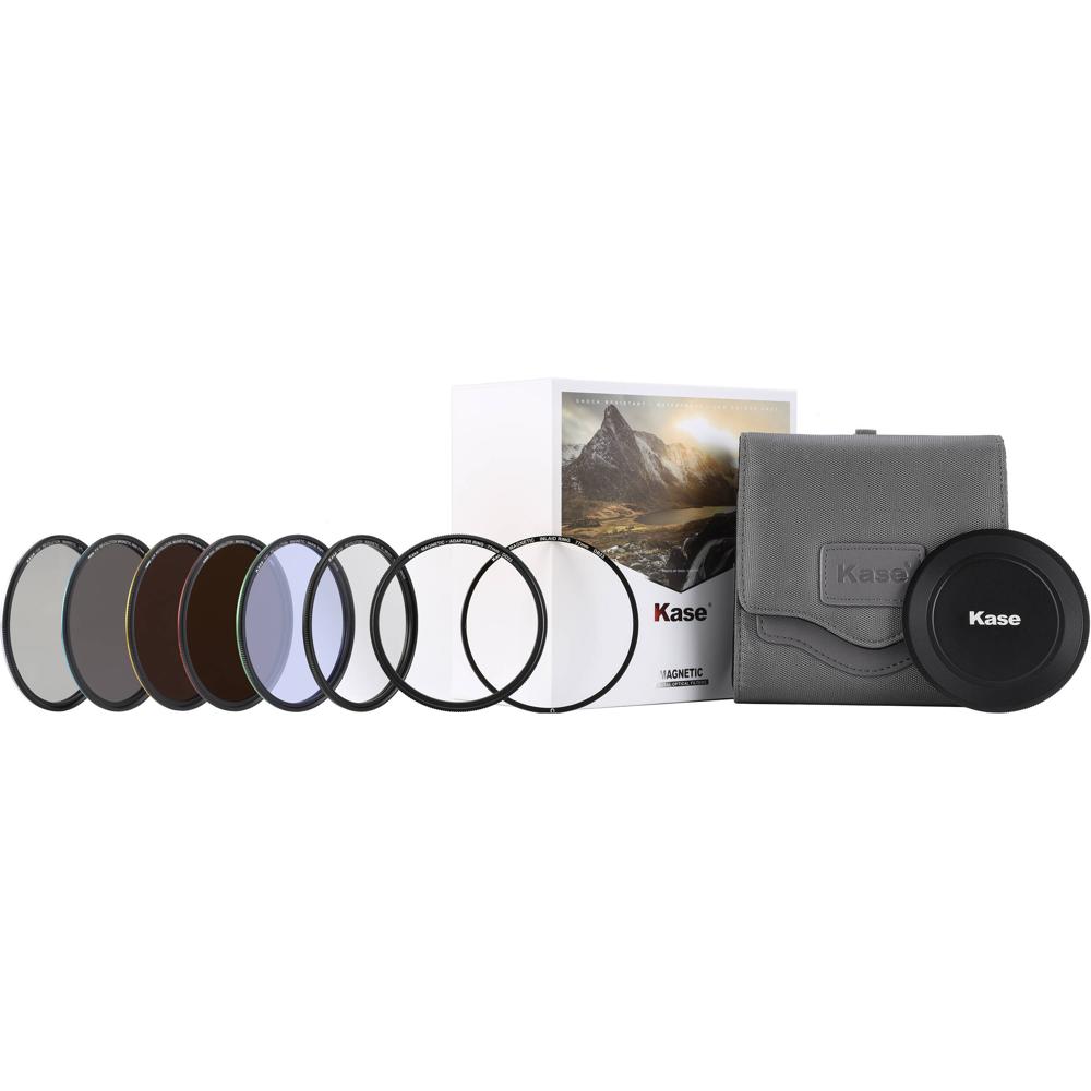 Kase KW Revolution Mega Set 72mm - Filtros Magnéticos ND8, ND64, ND1000, CPL, Neutral Nig