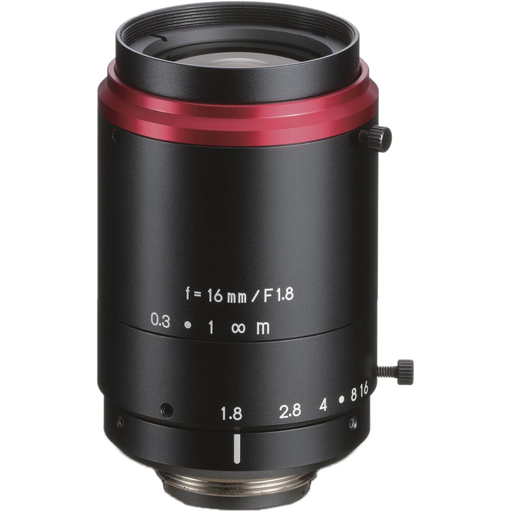 Kowa LM16FC24M Lente C-Mount Fija 16mm f/1.8 para Sensores de 1.1""
