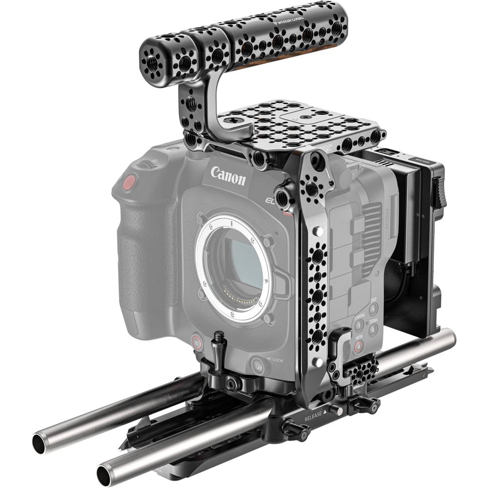 Wooden Camera Sistema de Accesorios Elite para Canon EOS C80 (Gold Mount) - Base Arca-Type
