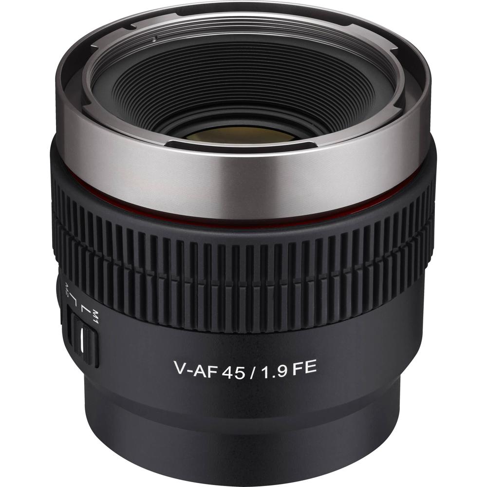 Rokinon Cine AF 45mm T1.9 FE Lens - Montura E, Compacta y Ligera, Soporta Resoluciones has
