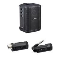 Bose S1 Pro+ Sistema PA Portátil con Transmisores Inalámbricos Mic/Línea y de Instrumen
