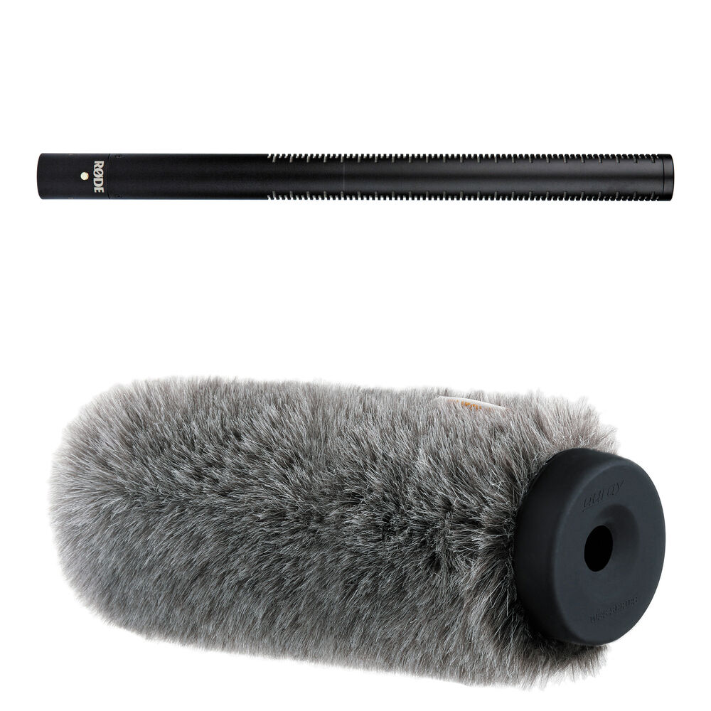 Rode NTG3B Mic con Auray Windshield - Resistente a la Humedad, Bajo Ruido y Alta Sensibili