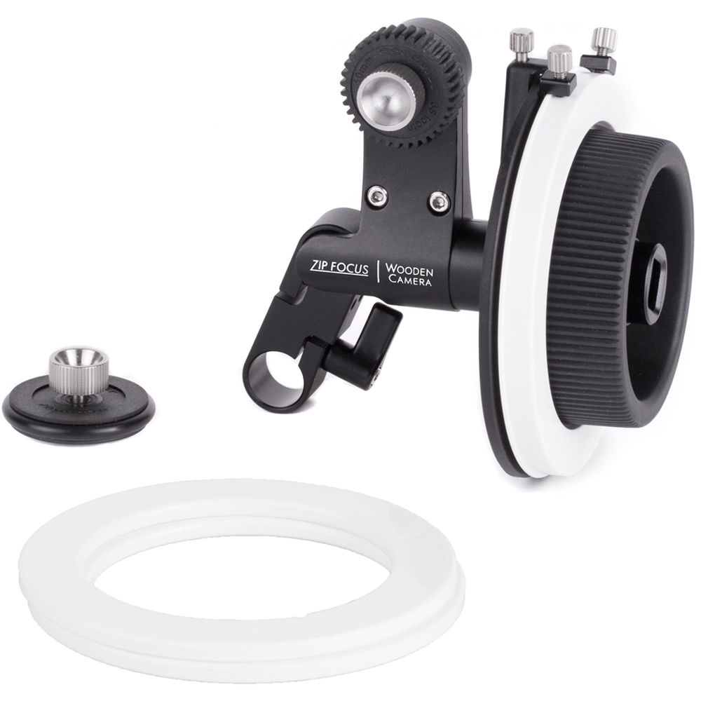 Wooden Camera Follow Focus Zip Focus Single-Rod 15mm LWS - Pivote Flexible, 0.8 MOD y Disc