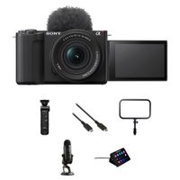Sony ZV-E10 II Cámara Sin Espejo con Lente E PZ 16-50mm f/3.5-5.6 y Kit de Streaming