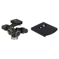 Manfrotto Cabezal Panorámico 405 con Placas de Liberación Rápida 410PL - Capacidad de C
