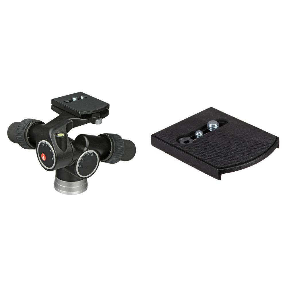 Manfrotto Cabezal Panorámico 405 con Placas de Liberación Rápida 410PL - Capacidad de C