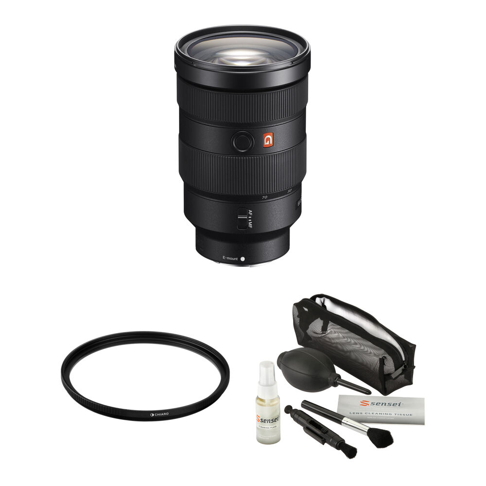 Sony FE 24-70mm f/2.8 GM Lente E-Mount con Filtro UV 82mm