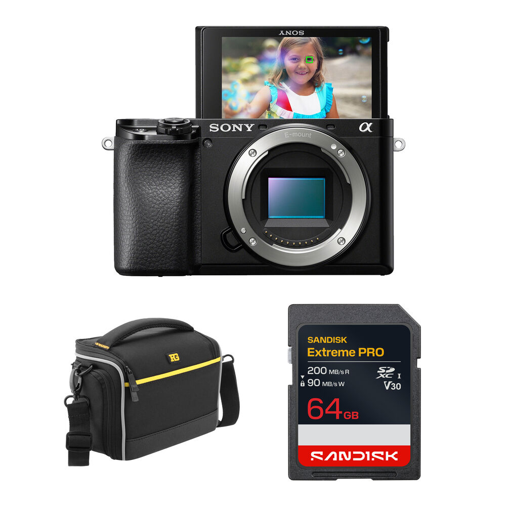 Sony Cámara Sin Espejo a6100 24.2MP con Accesorios Básicos