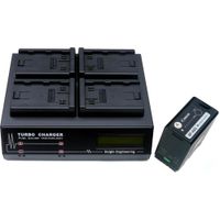 Dolgin Engineering TC400 Cargador de Baterías Cuádruple para Canon BP-A30 y BP-A60 - Car