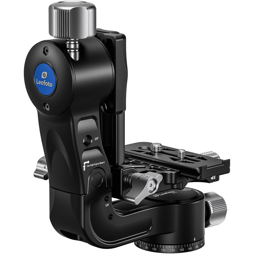 Leofoto PG-2 Cabezal Gimbal Plegable con Set de Liberación Rápida Arca-Tipo, Capacidad d