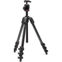 Manfrotto Trípode de Carbono 055XPRO 4 Secciones con Cabezal XPRO, Capacidad de Carga 33.