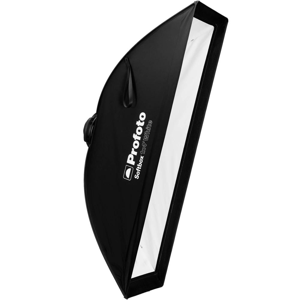Profoto Strip Softbox 1 x 4' - Interior Blanco, Diseño Todo en Uno, Resistente al Calor
