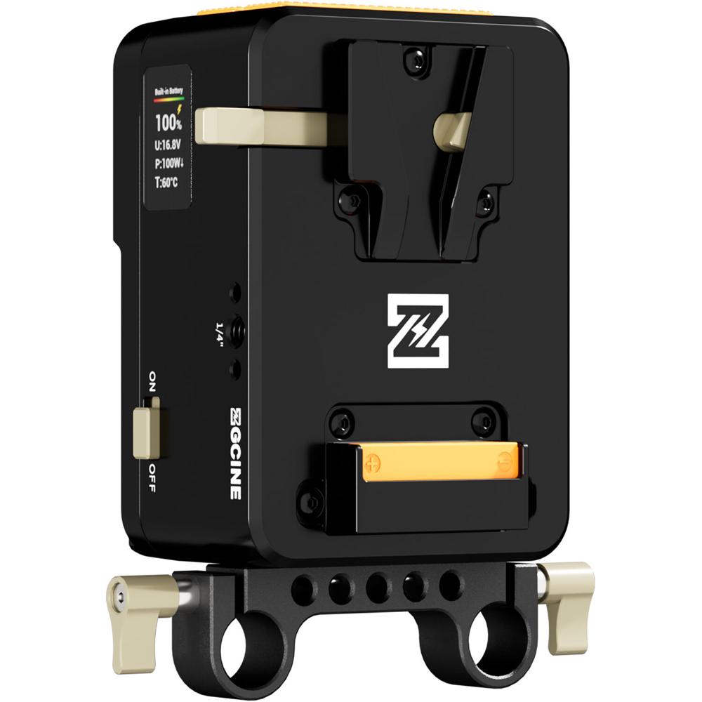 ZGCINE VM-HS1 Placa de Batería V-Mount Hot-Swap con Batería Integrada de 3500mAh, Salida