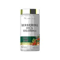 Carlyle Berberina HCl 500 mg  Soporte para el Bienestar Metabólico 60 Cápsulas Vegetarianas