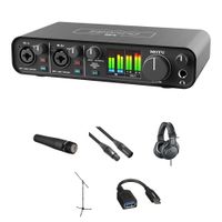 MOTU M4 Interfaz de Audio USB-C con Kit de Grabación de Guitarra
