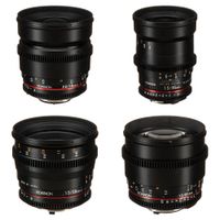 Rokinon Lentes Cine DS 16, 35, 50, 85mm para Nikon F Mount - T2.2 a T22, T1.5 a T22, Enfoq