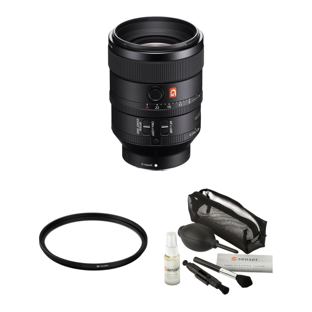 Sony FE 100mm f/2.8 STF GM OSS - Lente E-Mount Full-Frame con Filtro UV 72mm