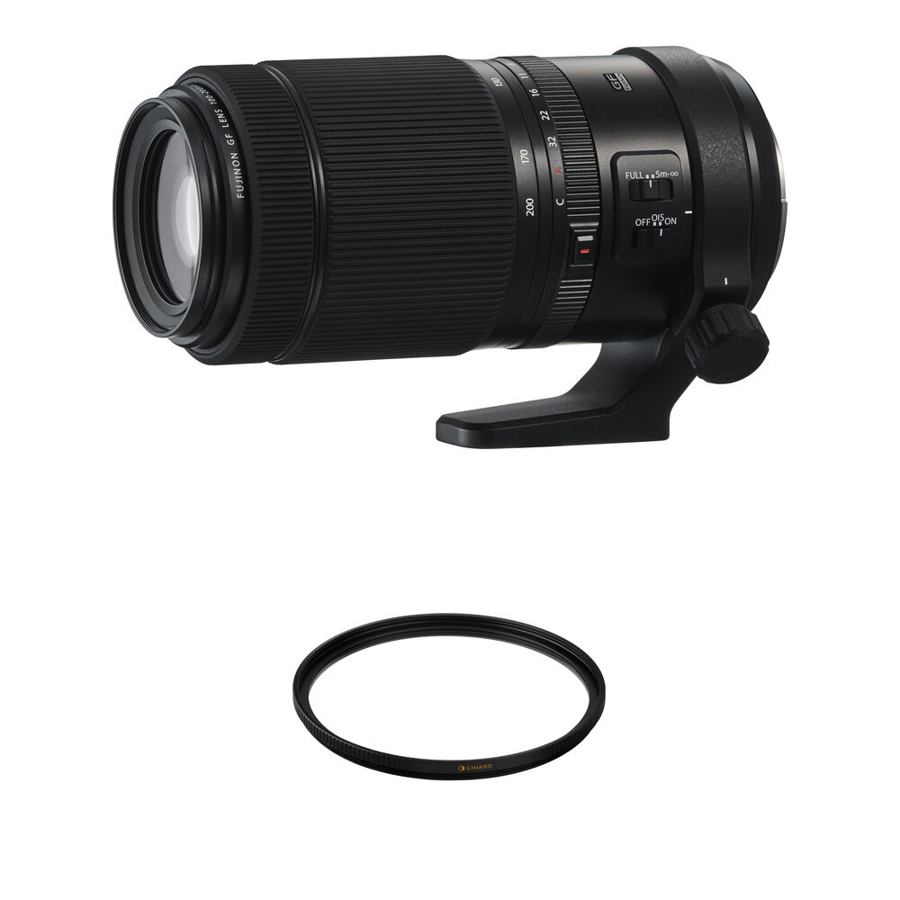 FUJIFILM GF 100-200mm f/5.6 R LM OIS WR Teleobjetivo Zoom con Kit de Cuidado de Lentes
