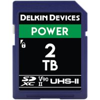 Delkin Devices Tarjeta de Memoria SDXC 2TB POWER UHS-II V90 - 300 MB/s Lectura, 250 MB/s E