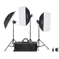 Godox MS200-V Kit de Flash Estudio Monolight 3 x 200Ws con Softboxes y Paraguas